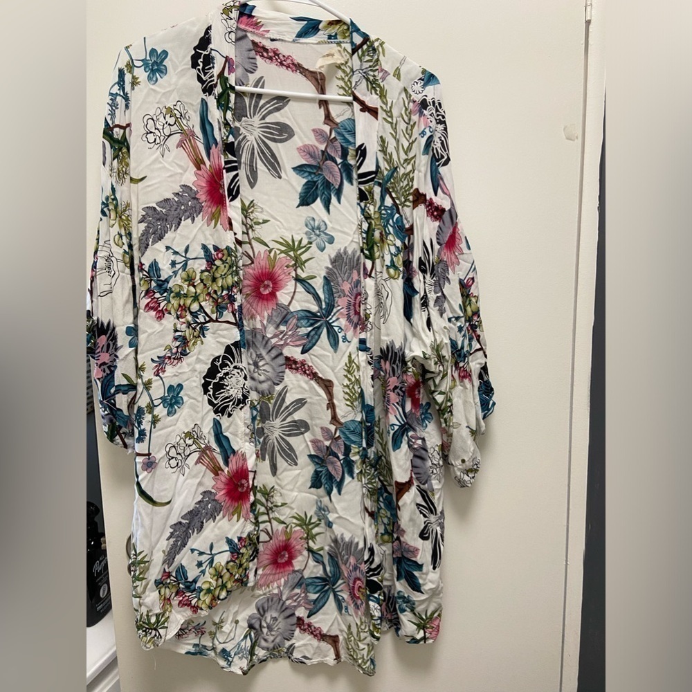 Urban mangoes duster/cover up floral one size